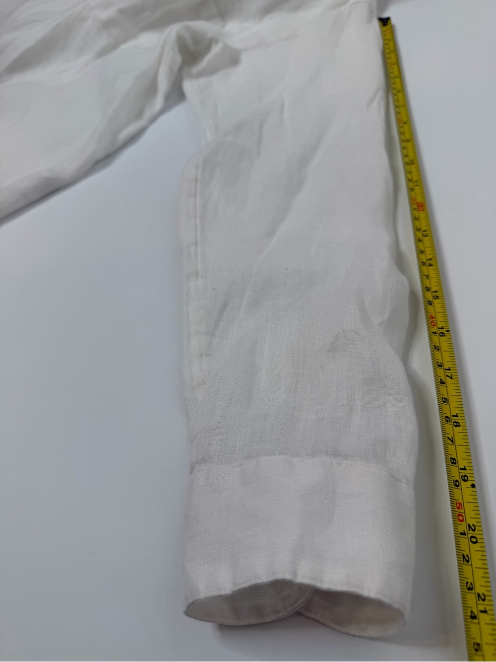 J. Jill White Love 100% Linen Button-Up Long Sleeve Shirt | Size M lagenlook - Picture 11 of 13